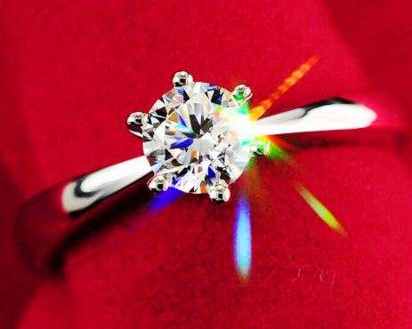 0.32 carat Cr. Diamond Brilliant Solitaire Engagement ring. Size 9 / R and a half