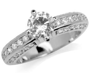 EXCELLENT! 1.38ct Sparkling CR.DIamond Engagement Ring - 6 / M / 16.3mm