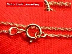 Super Fine solid 9ct gold Chain - 45cm - Genuine