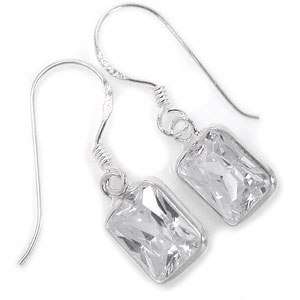 ***CLEARANCE 15% OFF*** 0.50ctw Sim Diamond Sterling Silver Dangle Earrings