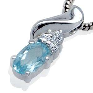 **CrAZy SaLE** Petite 0.25ct Genuine Blue Topaz Pendant