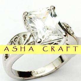 ***BRAND NEW*** Size 7 / O - 3.00ct Diamond CZ Dress Ring in 18krg