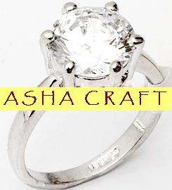 **BRAND NEW** Gorgeous 3.5ct Diamond CZ Ring in 18krg - Sz 6 / M