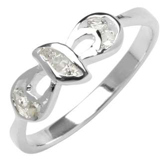 Size 6 / M - Brand New Lovely Petite 0.30ct DIamond CZ .925 Solid Silver Ring