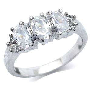 Wonderful Brand New Ring With 1.26ctw White CZ crafted in .925 Solid Sterling Silver