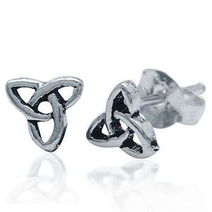 Brand New Celtic Studs .925 Solid Silver Earrings