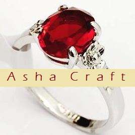 Size 6 / M - Brand New Gorgeous 2.50ct Ruby CZ 18krgp Ring