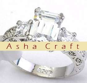 ONLY ONE!! Size 5 / L - Brand New Extraordinary 3.00ct White CZ Engagement Ring (5252)