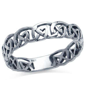 Size 11 / X - Brand New Weaved 925 Sterling Silver Ring