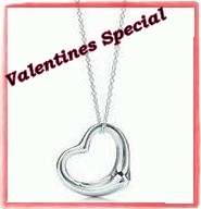 WHOLESALE! Lovely Brand New Modern Heart Silvertone Necklace  (45cm chain)