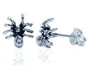 Brand New 925 Sterling Silver Spider Stud Earrings (5083)