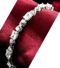 Wholesale Diamond White CZ 18krgp Tennis Bracelet