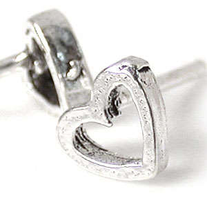 Brand New Heart 925 Sterling Silver Earrings