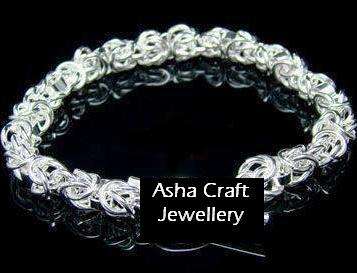 Brand New Silver Dragonlink Bracelet - Medium (5220)