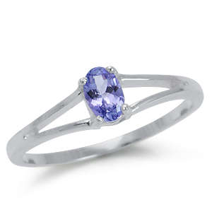 ASHA CRAFT - 100% REAL 0.52ct Genuine Tanzanite 925 Sterling Silver Ring Size 7.5 / P