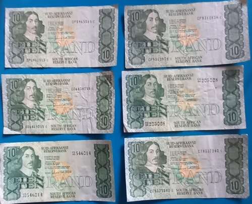 G de Kock R10 notes x6