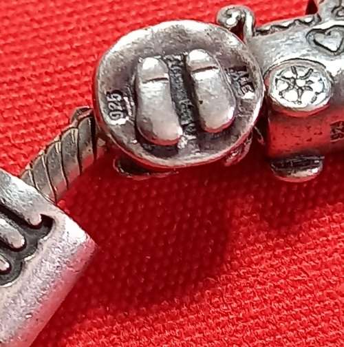 pandora braclet and charms  .925 silver