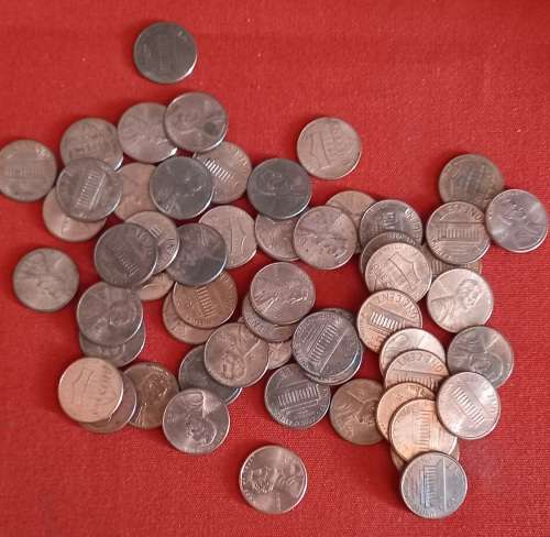 50 x us pennys  ( bid per coin