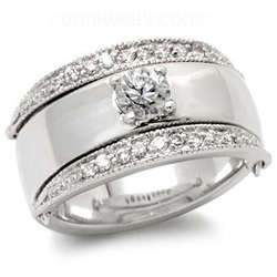Stunning Reversible Wedding Ring - Size 8
