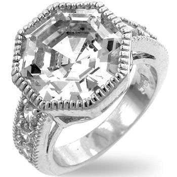Stunning CZ Engagement Ring - Size 7