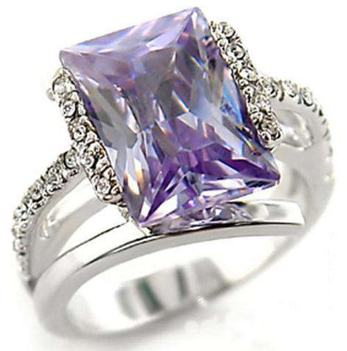 "Beautiful" Amethyst Dress Ring - Size 8