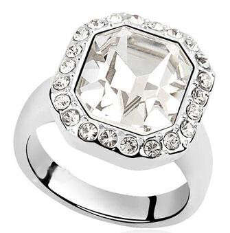 Swarovski Simulated Diamond Ring - Size 8