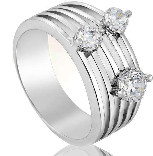 Sparkling Topaz Dress Ring - Size 8
