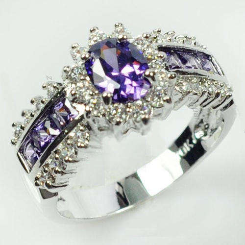 Amethyst Dress Ring - Size 6