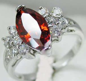 Beautiful Ruby and Sapphire Dress Ring - Size 8