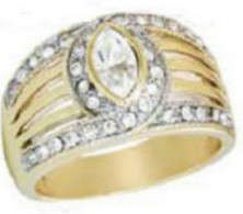 Absolutely Stunning***  Wedding Ring  - Size 8