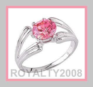 Simulated Pink Diamond Dressring - Size 9