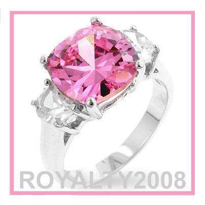 Victoria's Secret - Pink Topaz CZ With Simulated diamonds - Size 8