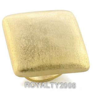 Huge, but Daring Gold Plated Two Tone Ring - Size 10