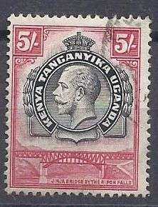 KUT 1935 5 SHILING USED.VERY GOOD