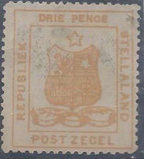 STELLALAND DRIE PENCE MINT 1884.