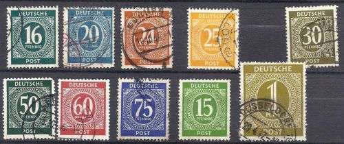 `DEUTSCHE POST 1948`.MINT STAMPS MOUNTED.