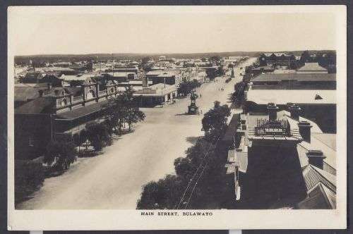 VINTAGE POSTCARD,MAIN STREET BULAWAYO.