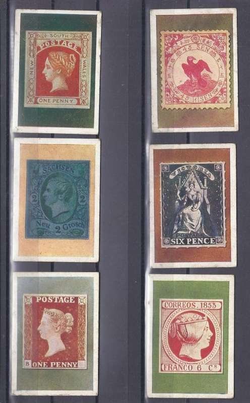 RAREST STAMPS ON TOBACCO CARDS.