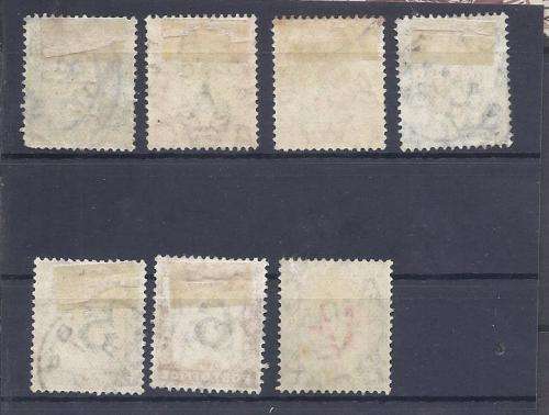 1907 TRANSVAAL POSTAGE DUE,FULL SET USED.