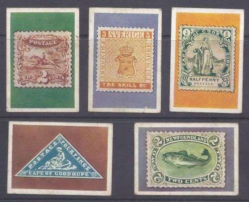 Rarest stamps on tobacco cards.