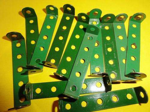 MECCANO-12 X 2 1/2" BENT STRIPS- EXCELLENT CONDITION