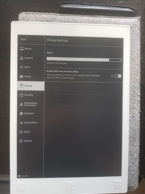 reMarkable E-ink Tablet (tablet, cover, pen, extra pen nibs)