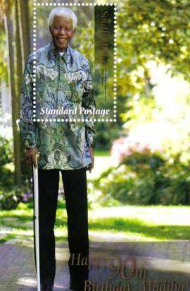 45 HAPPY 90TH BIRTHDAY MADIBA STAMPS : STANDARD POSTAGE @CRAZY R1 START