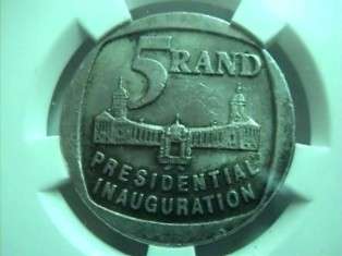 SUPER 1994 INAUGURATION R5 : GRADED XF45 : SHIFTED DIE
