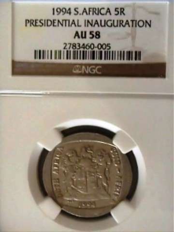 ***AU58 NGC AU58 NGC AU58*** 1994 PRESIDENTIAL INAUGURATION R5 2 COINS AVAILABLE