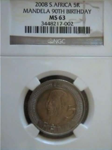 ***MS63 2008 MANDELA BIRTHDAY R5*** NGC GRADED