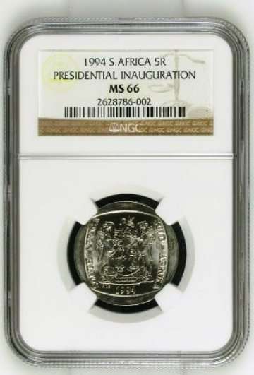 2ND HIGHEST GRADE ***NGC***MS66*** 1994 INAUGURATION R5 : 4 COINS AVAILABLE