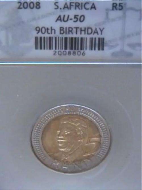 ***AU50***2008 MANDELA BIRTHDAY R5 ***AU50***