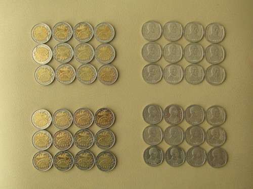 2000 SMILEY MANDELA R5 & GRIQUA TOWN 1815-2015 COMMEMORATIVE R5'S : 50 COINS