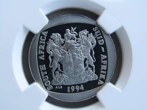 PROOF 1994 PRESIDENTIAL INAUGURATION R5 : NGC GRADED PF69 ULTRA CAMEO : HAS PARTIAL STEPS